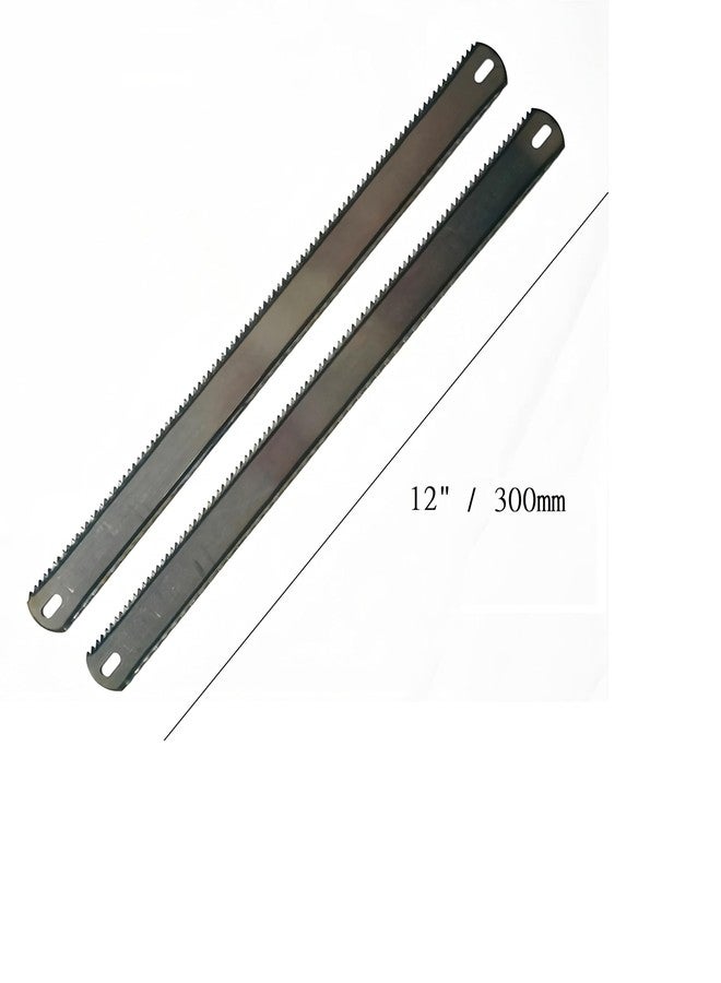 USTAD Double side Hacksaw Blades Size- 300 x 25 mm (12 X 1 inch) Durable, Precise, Long-Lasting For Clean Cuts In Metal, Wood, PVC Plastic and more, 8TPI for Wood and 24TPI for Metal, PVC etc - Image 2